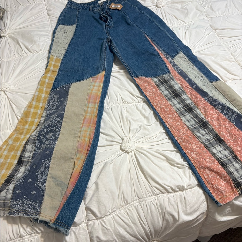 Wide leg jeans